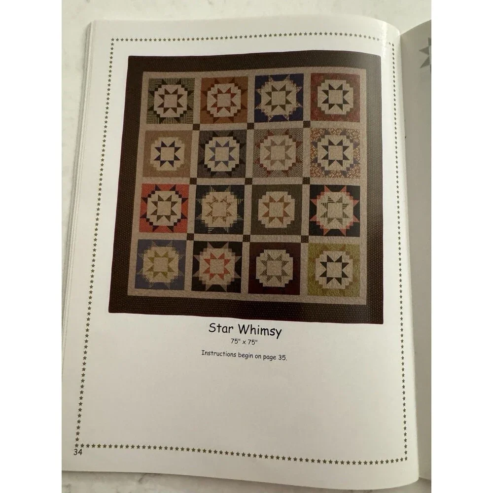 Star Savvy Laps From Fats Book 4 Ellen Replogle Quilt Pattern Lap Size Quarters